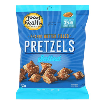 Good Health Butter Pretzels - Peanut Salted - Case Of 12 - 5 Oz. - Maras Green