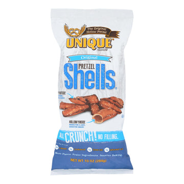Unique Pretzels - Pretzel Shells - Original - Case Of 12 - 10 Oz. - Maras Green
