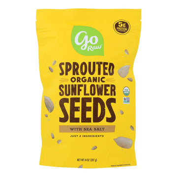 Go Raw Sprouted Seeds, Sunflower With Celtic Sea Salt - Case Of 6 - 14 Oz - Maras Green