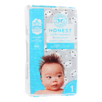 The Honest Company - Diapers Pandas Size 1 - 35 Ct - Maras Green