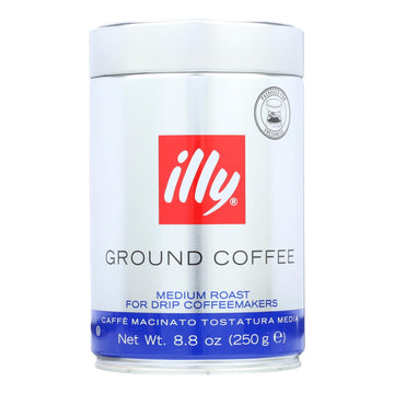 Illy Caffe Coffee Coffee - Drip - Ground - Medium Roast - 8.8 Oz - Case Of 6 - Maras Green