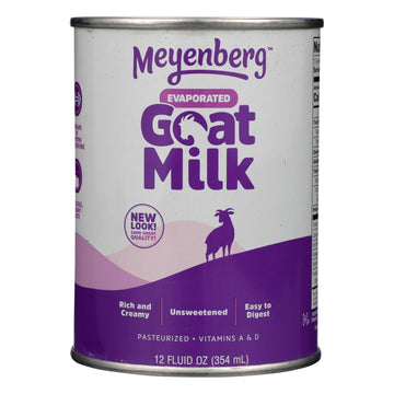 Meyenberg Evaporated Goat Milk - Case Of 12 - 12 Fl Oz. - Maras Green