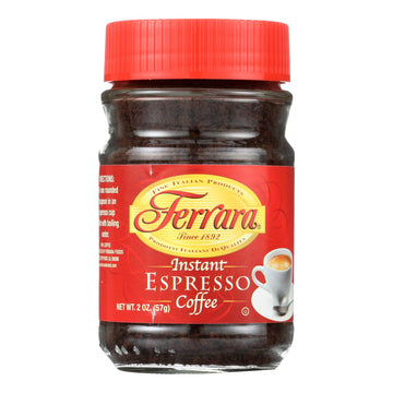 Ferrara Instant Espresso - Case Of 12 - 2 Oz - Maras Green