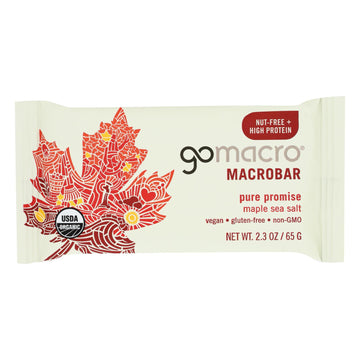 Gomacro - Bars Maple Sea Salt - Case Of 12 - 2.3 Oz - Maras Green