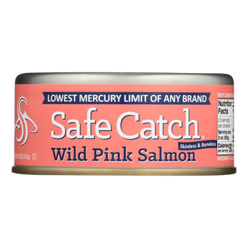 Safe Catch - Salmon Pink Wild - Case Of 6 - 5 Oz - Maras Green