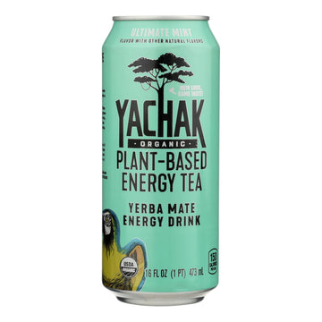 Yachak - Yerba Mate Ultim Mint - Case Of 12 - 16 Fz - Maras Green
