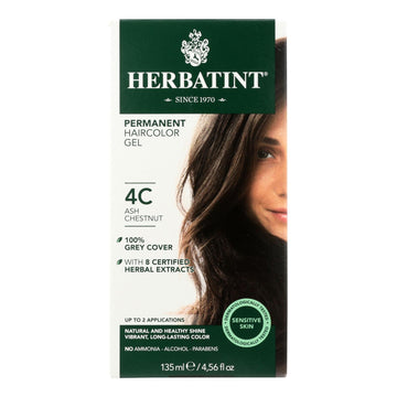 Herbatint Haircolor Kit Ash Chestnut 4c - 4 Fl Oz - Maras Green