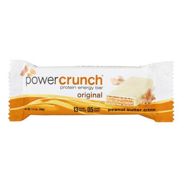 Power Crunch Bar - Peanut Butter Cream - Case Of 12 - 1.4 Oz - Maras Green