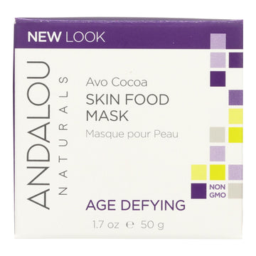 Andalou Naturals Skin Food Nourishing Mask Avo Cocoa - 1.7 Fl Oz - Maras Green