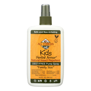 All Terrain - Herbal Armor Natural Insect Repellent - Kids - Family Sz - 8 Oz - Maras Green