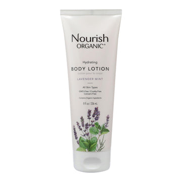 Nourish Organic Body Lotion Lavender Mint - 8 Fl Oz - Maras Green