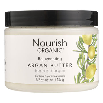 Nourish Argan Butter - Organic - Rejuvenating - 5.2 Oz - 1 Each - Maras Green