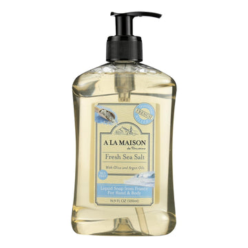A La Maison - French Liquid Soap - Fresh Sea Salt - 16.9 Oz - Maras Green