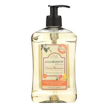 A La Maison - Liquid Hand Soap - Citrus Blossom - 16.9 Fl Oz. - Maras Green