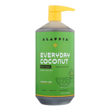 Alaffia - Everyday Body Wash - Coconut Lime - 32 Fl Oz. - Maras Green