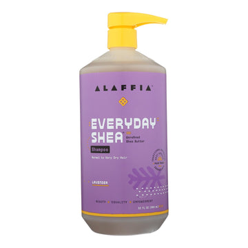 Alaffia - Shampoo - Shea Lavender - 32 Oz. - Maras Green