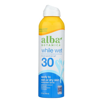 Alba Botanica - Sunscreen Spray Whole Wet Spf30 - 1 Each - 5 Fluid Ounces - Maras Green