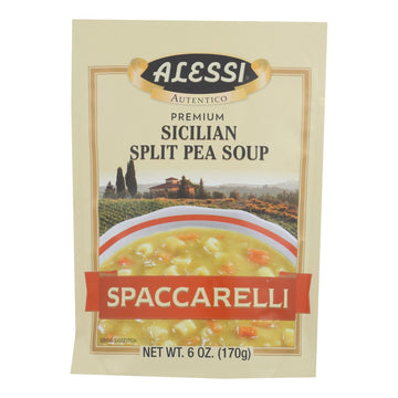 Alessi - Split Pea Soup - Spaccarelli - Case Of 6 - 6 Oz. - Maras Green