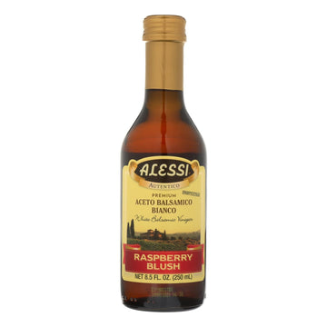 Alessi - Vinegar - White Balsamic Raspberry Blush - Case Of 6 - 8.5 Fl Oz. - Maras Green