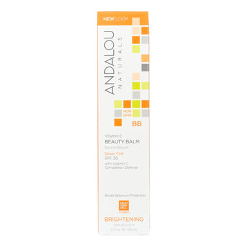 Andalou Naturals Beauty Balm Sheer Tint With Spf 30 Brightening - 2 Oz - Maras Green
