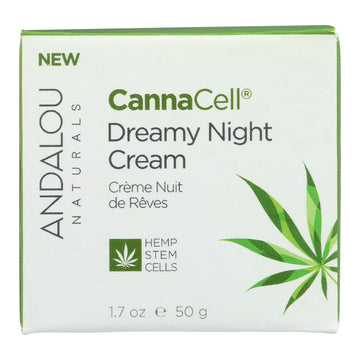Andalou Naturals - Cannacell Dreamy Night Cream - 1.7 Oz. - Maras Green