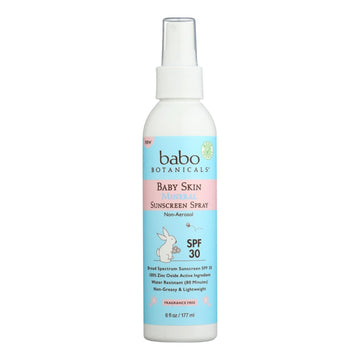 Babo Botanicals - Snscn Spf 30 Bby Skn Spry - 1 Each - 6 Oz - Maras Green