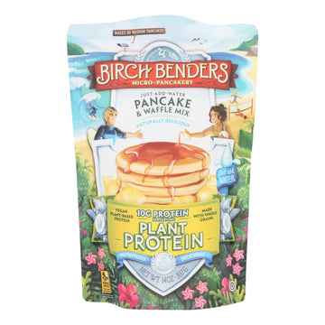 Birch Benders - Pnck@wfl Mix Plnt Protn - Case Of 6 - 14 Oz - Maras Green