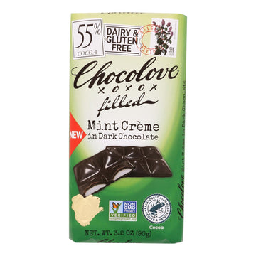 Chocolove - Bar Dk Choco Mint Cream Fill - Case Of 10 - 3.2 Oz - Maras Green