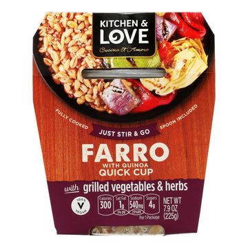 Cucina And Amore - Grilled Vegetables - Farro - Case Of 6 - 7.9 Oz - Maras Green