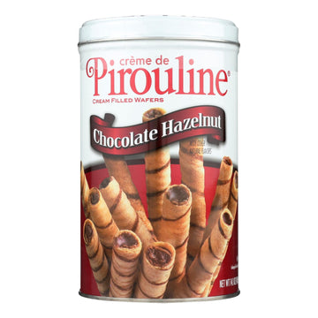 De Beukelaer - Creme De Pirouline Rolled Wafers - Chocolate Hazelnut - Case Of 6 - 14 Oz. - Maras Green