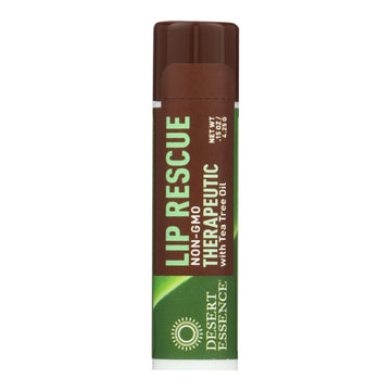 Desert Essence - Lip Rescue Therapeutic With Tea Tree Oil - 0.15 Oz - Case Of 24 - Maras Green