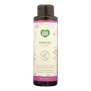 Ecolove - Shower Gel Purple Fruit - 1 Each - 17.6 Fz - Maras Green