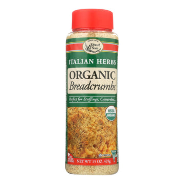 Edward And Sons Organic Italian Herb Breadcrumbs - Case Of 6 - 15 Oz. - Maras Green