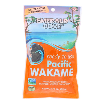 Emerald Cove Sea Vegetables - Pacific Wakame - Silver Grade - Ready To Use - 1.76 Oz - Case Of 6 - Maras Green
