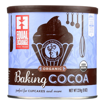 Equal Exchange Organic Baking Cocoa - Case Of 6 - 8 Oz. - Maras Green