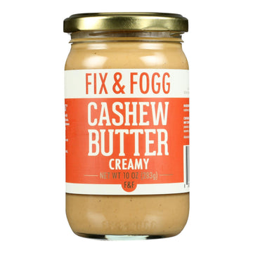 Fix & Fogg - Cashew Butter Creamy - Case Of 6 - 10 Oz - Maras Green