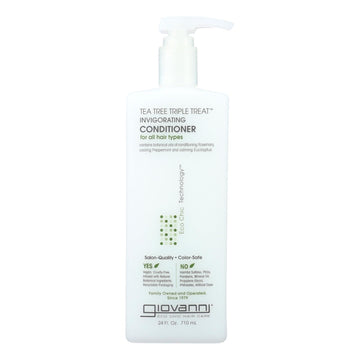 Giovanni Hair Care Products - Conditioner Tea Tree Invigorating - 24 Fz - Maras Green