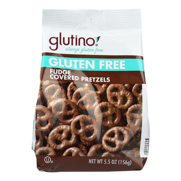 Glutino Pretzels - Chocolate Covered - Case Of 12 - 5.5 Oz. - Maras Green