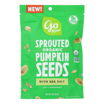 Go Raw - Snack Seed Pumpkin Sprtd - Case Of 10 - 4 Oz - Maras Green