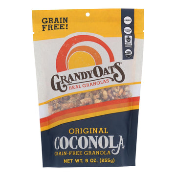 Grandy Oats Organic Granola - Original Coconola - Case Of 6 - 9 Oz - Maras Green