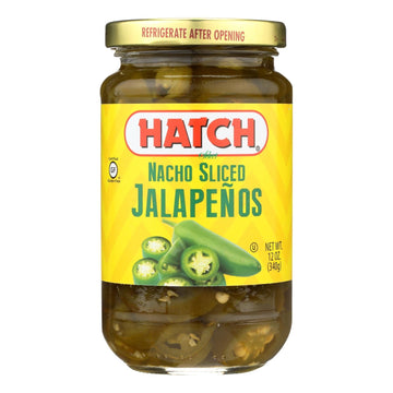 Hatch Chili Jalapenos - Nacho Sliced - Case Of 12 - 12 Oz - Maras Green