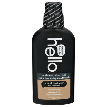 Hello Products Llc - Mthwsh Actvt Char X Fresh - 1 Each - 16 Fz - Maras Green