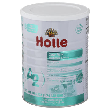 Holle - Toddler Drink Cow Milk A2 - Case Of 6 - 28.2 Fz - Maras Green