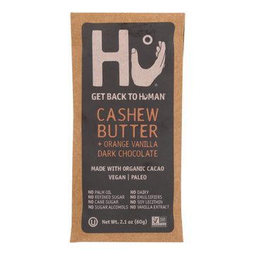 Hu - Dark Chocolate Bar Cashew Butter Orange Vanilla - Case Of 12 - 2.1 Oz - Maras Green