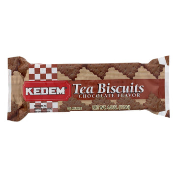 Kedem Tea Biscuits - Chocolate - Case Of 24 - 4.2 Oz. - Maras Green