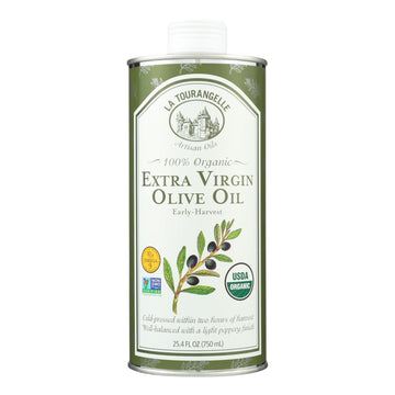 La Tourangelle Organic Extra Virgin Olive Oil - Case Of 6 - 25.4 Fl Oz. - Maras Green