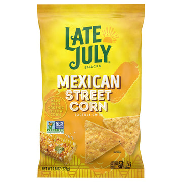 Late July Snacks - Tort Chips Mex Corn - Case Of 12 - 7.8 Oz - Maras Green