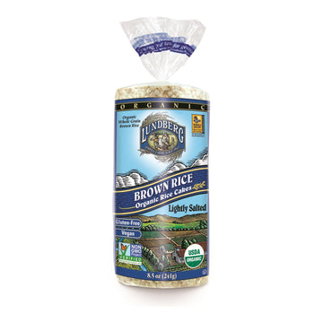 Lundberg Family Farms - Rice Cake Brown Saltd - Case Of 6 - 8.5 Oz - Maras Green