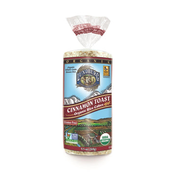 Lundberg Family Farms - Rice Cake Cinnamon Toast - Case Of 6 - 9.5 Oz - Maras Green