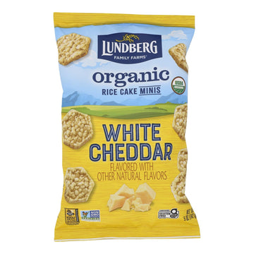 Lundberg Family Farms - Rice Ck Mini Wht Ched - Case Of 6 - 5 Oz - Maras Green